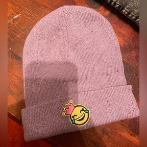 Purple Emoji Kids Beanie